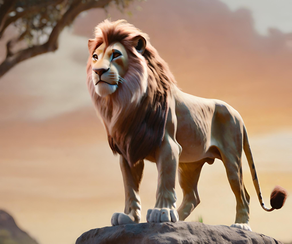 Przykładem antropomorfizacji jest film "Król lew"